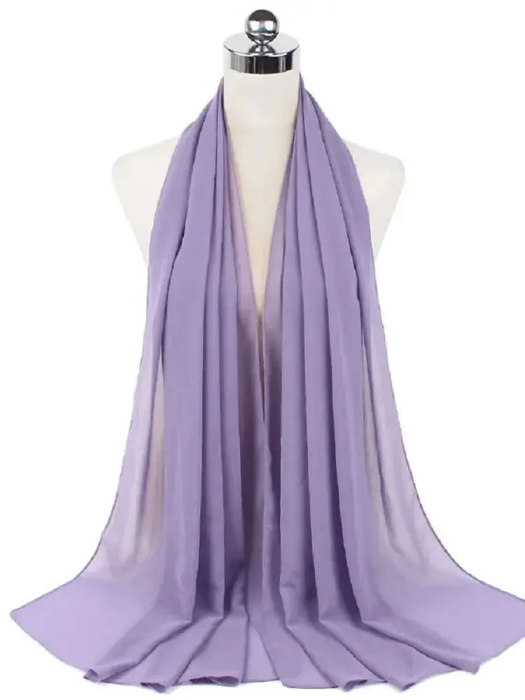 New Fashion Women Solid Chiffon Headscarf