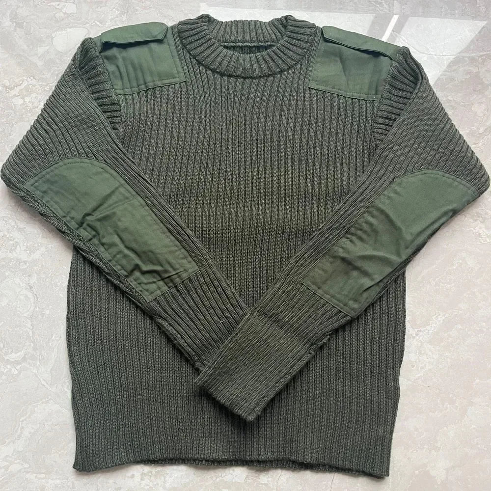 Tactical Knitted Pullover Winter Wool Patch Jumper - Craftklart.store