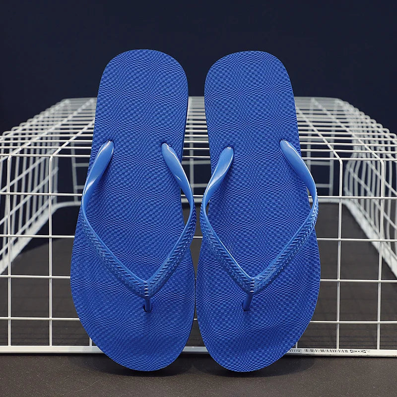 Women's herringbone flip flop sandals by Craftklart Dropship, lightweight beach slides in five colors, featuring comfortable slip-on design.