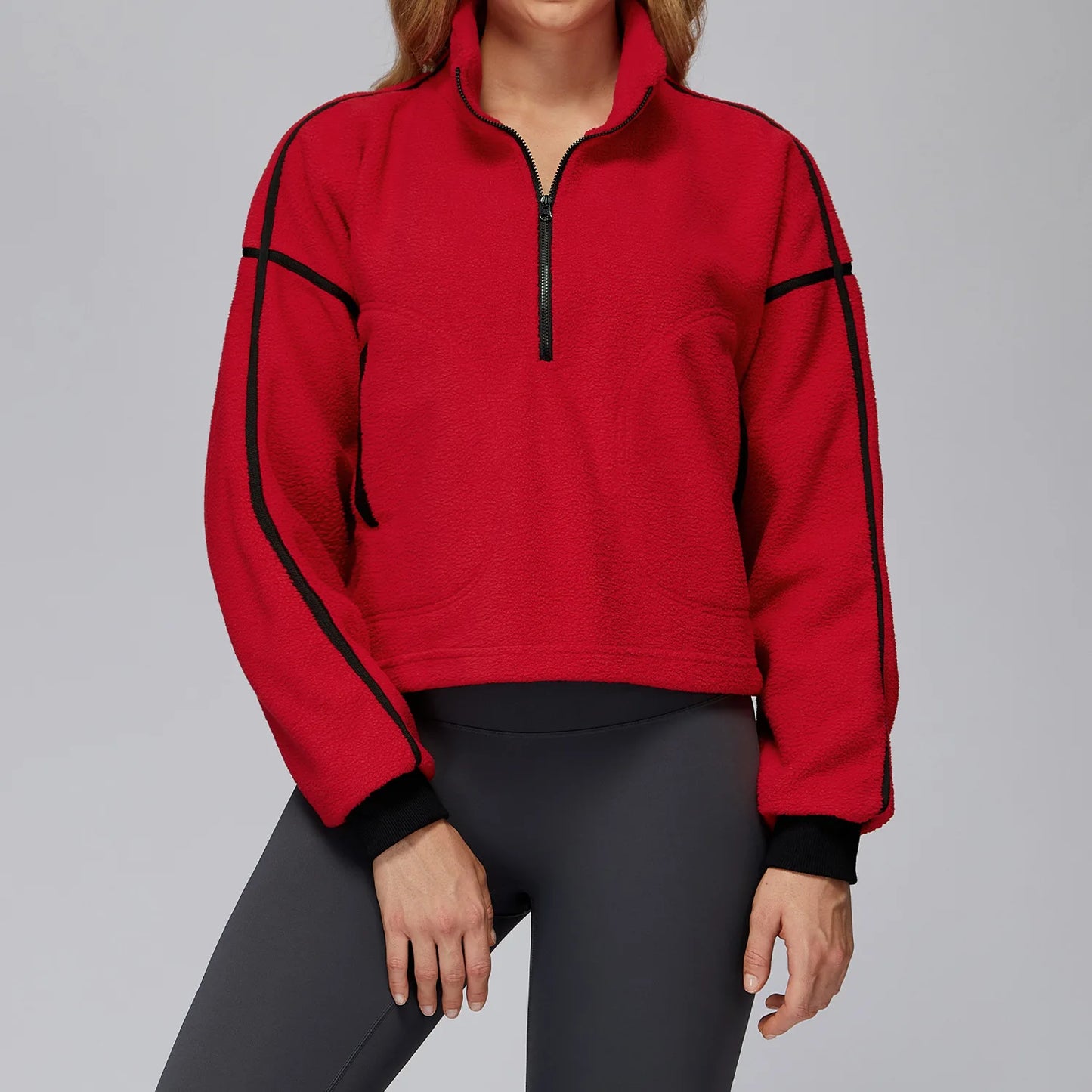 Women's Long Sleeved Running and Fleece Sports Jacket