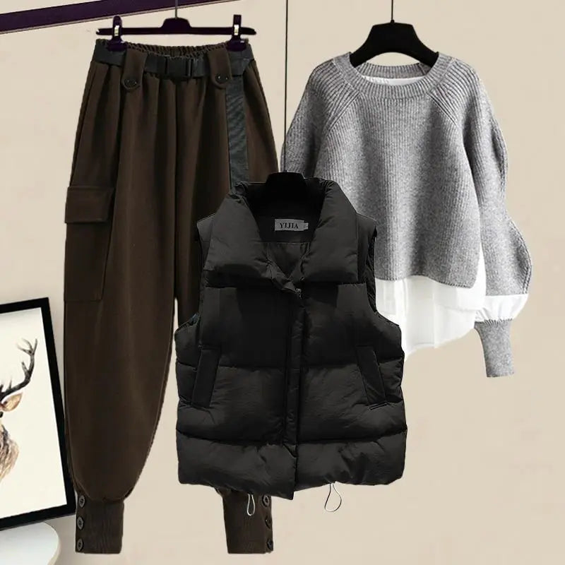 Women's Korean Winter New In Matching Set - Premium Set from Craftklart.store - Just $22.84! Shop now at Craftklart.store