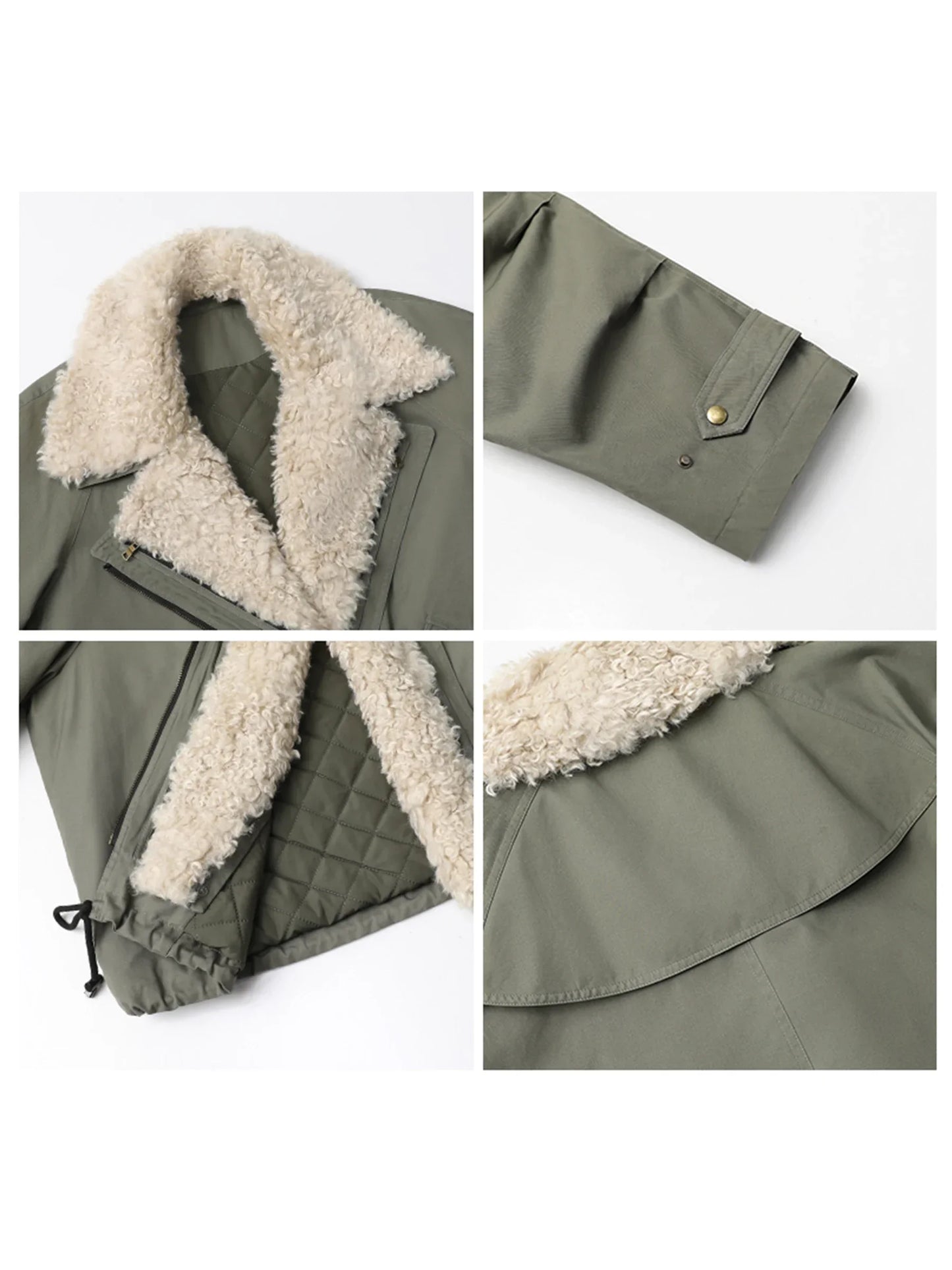 Women's Loose Casual New Retro Motorcycle Cotton Jacket