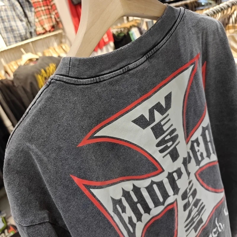 Men's West Coast Choppers casual cotton T-shirt from Craftklart Dropship, featuring a streetwear style in six colors.
