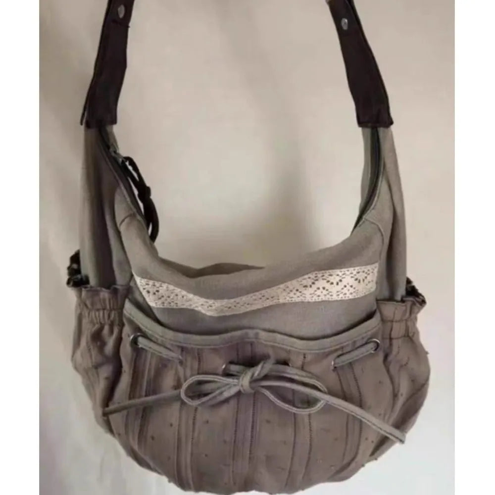 Sweet Cool Bow Crossbody Canvas Shoulder Bags - Premium Bags from Craftklart Dropship - Just $11.85! Shop now at Craftklart.store