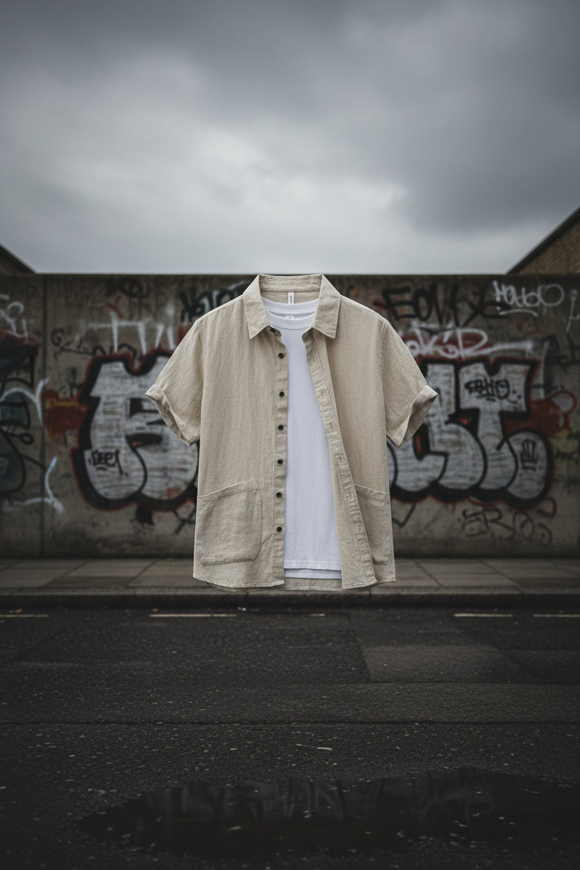 100% Linen Short Sleeve Shirt — Men's Summer Essential
