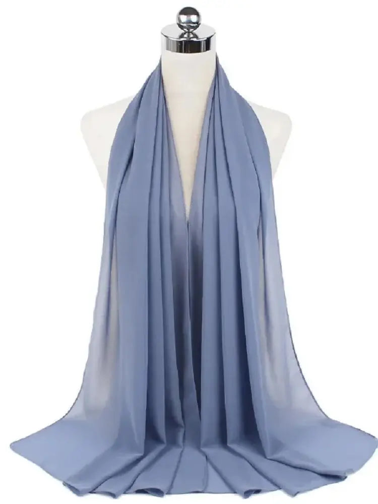New Fashion Women Solid Chiffon Headscarf