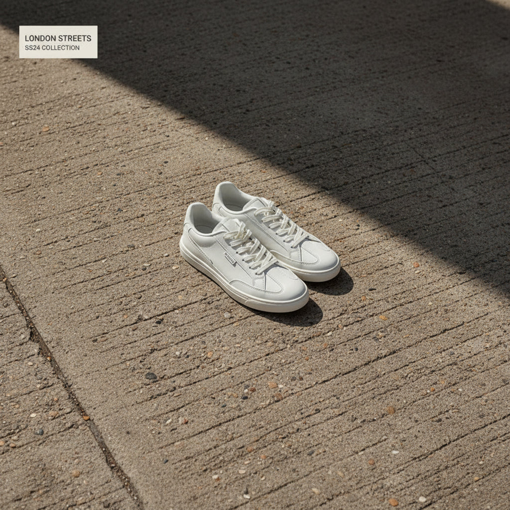 Full Circle Low Leather Sneakers by Craftklart Dropship, waterproof street style sneakers with sleek design and durable leather material.