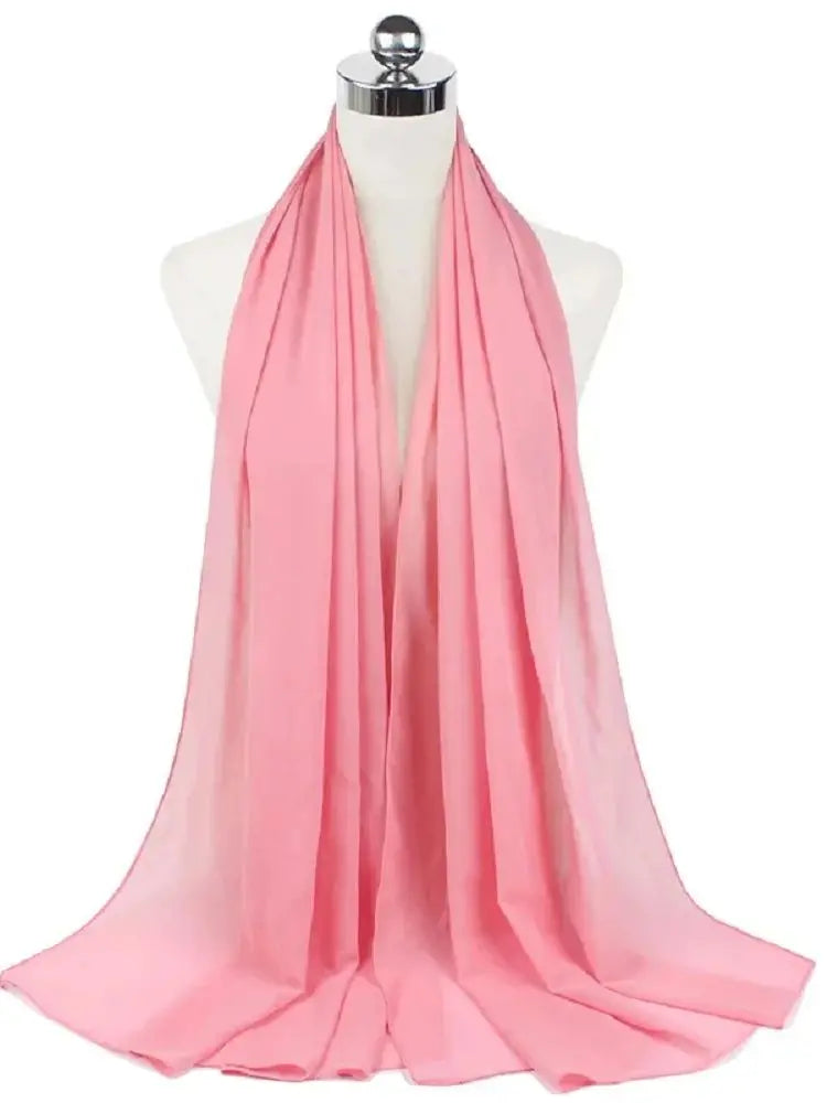 New Fashion Women Solid Chiffon Headscarf