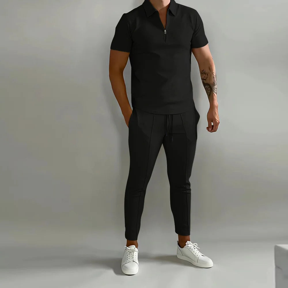 Men's Activewear Sports Short sleeve Set - Premium Activwear from Craftklart Dropship - Just $20.26! Shop now at Craftklart.store