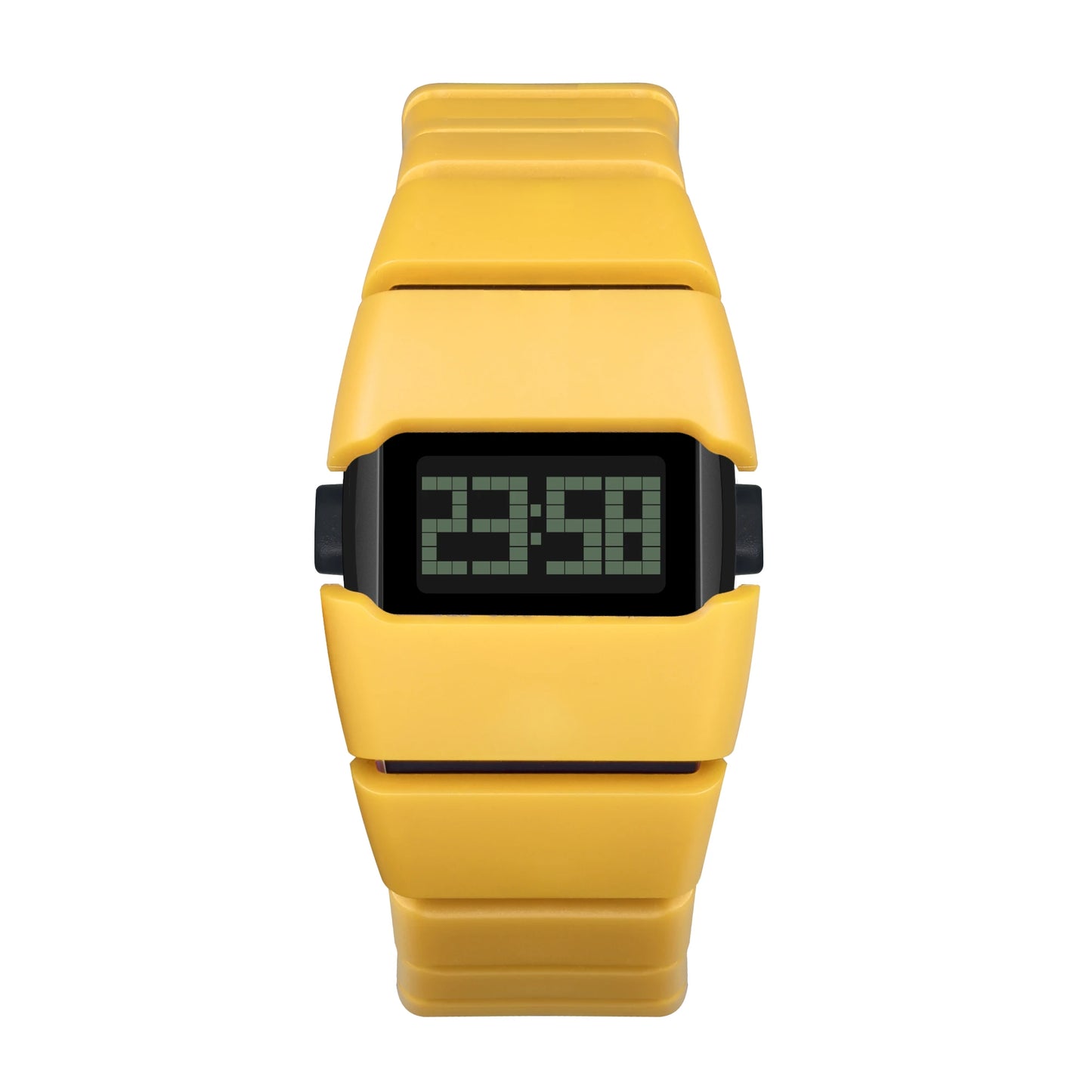 Digital sport watch with resin strap from Craftklart, featuring LED display and durable design for active wear.