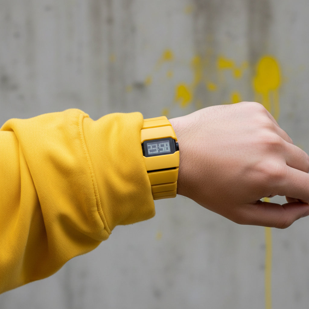 LED digital sport watch with resin strap by Craftklart Dropship, featuring a sleek display and durable design for active wear.