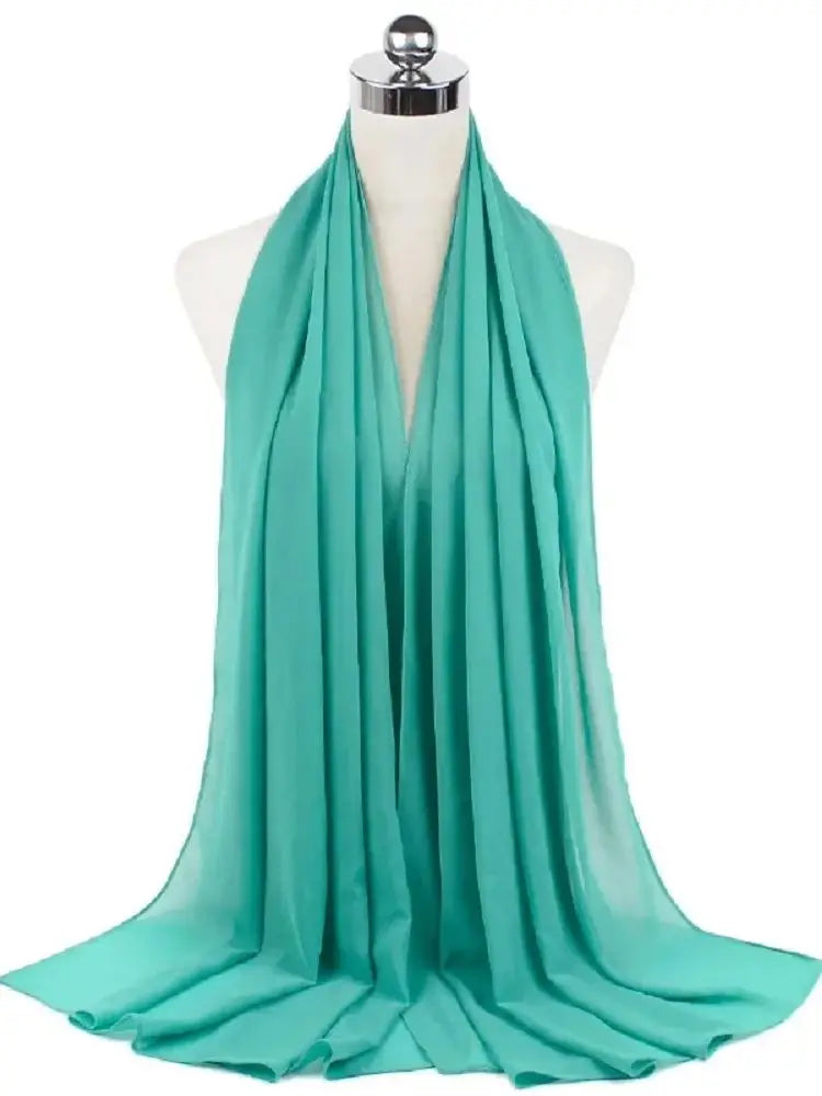 New Fashion Women Solid Chiffon Headscarf