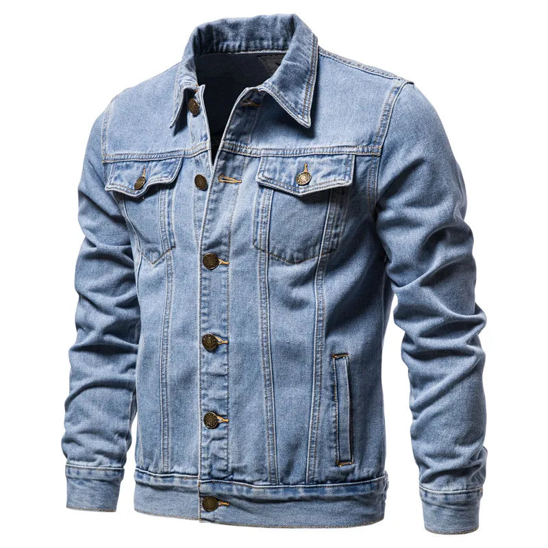 Craftklart baseball collar casual jacket featuring a lightweight streetwear design, shown in a front view with classic styling.