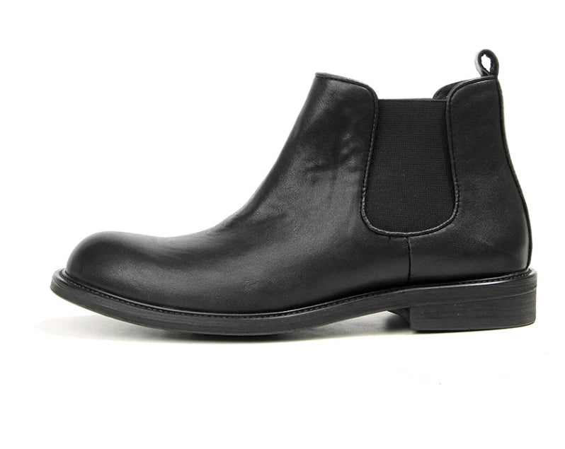Genuine leather Fleece lined Business Chelsea Boots