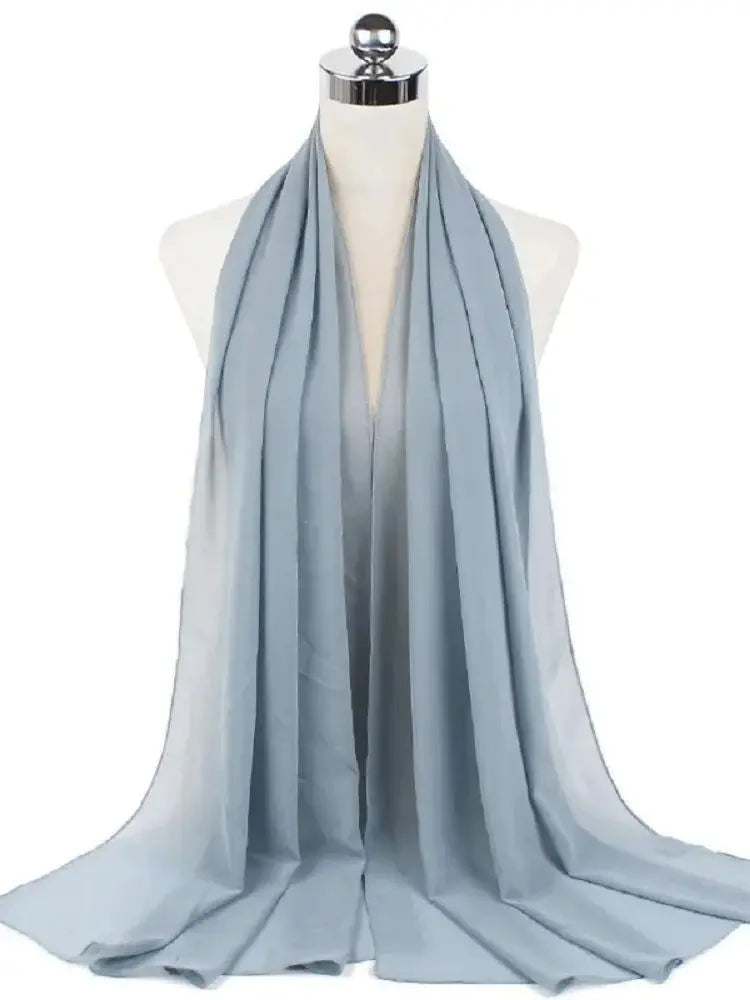 New Fashion Women Solid Chiffon Headscarf