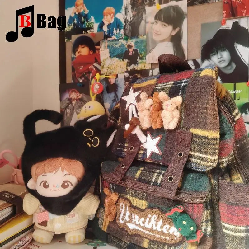 Fluffy Melard Color Scheme Punk Backpack - Craftklart.store