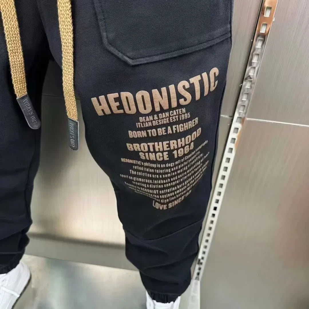 Edgy Urban Casual Streetwear Men Joggers