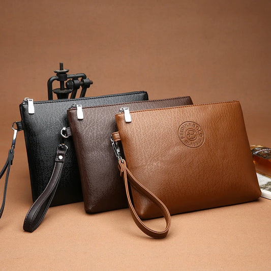 New PU Leather Business Style Men's Clutch - Premium Handbags from Craftklart Dropship - Just $13.99! Shop now at Craftklart.store