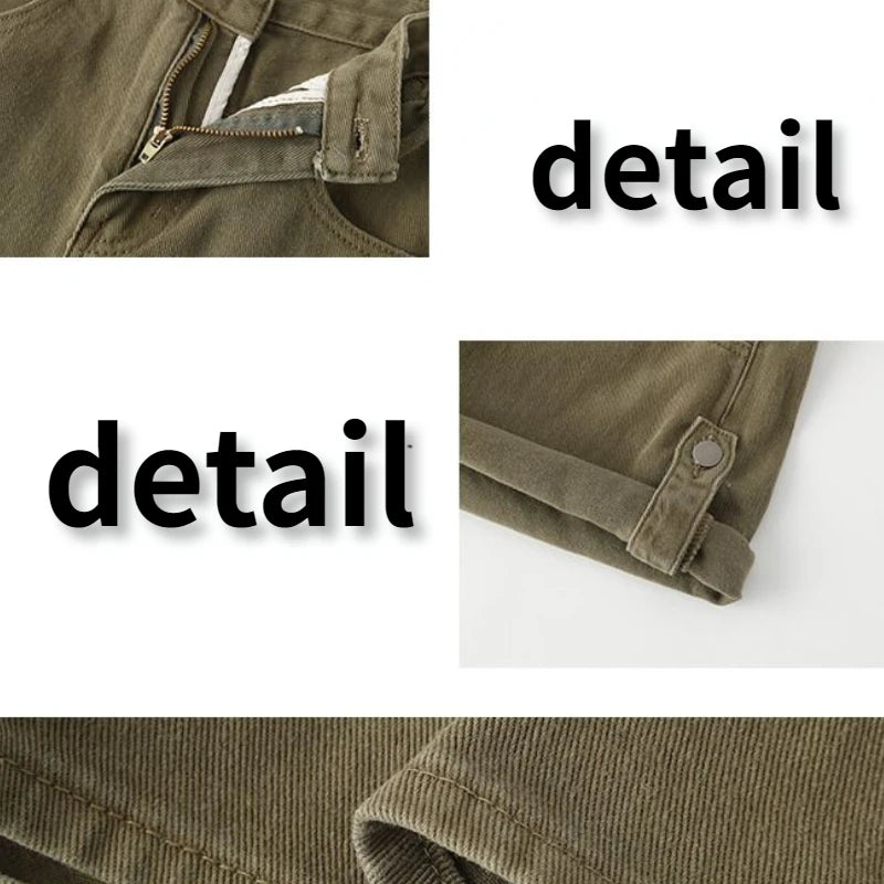 Women Wide Leg Baggy Casual Streetwear Denim Shorts