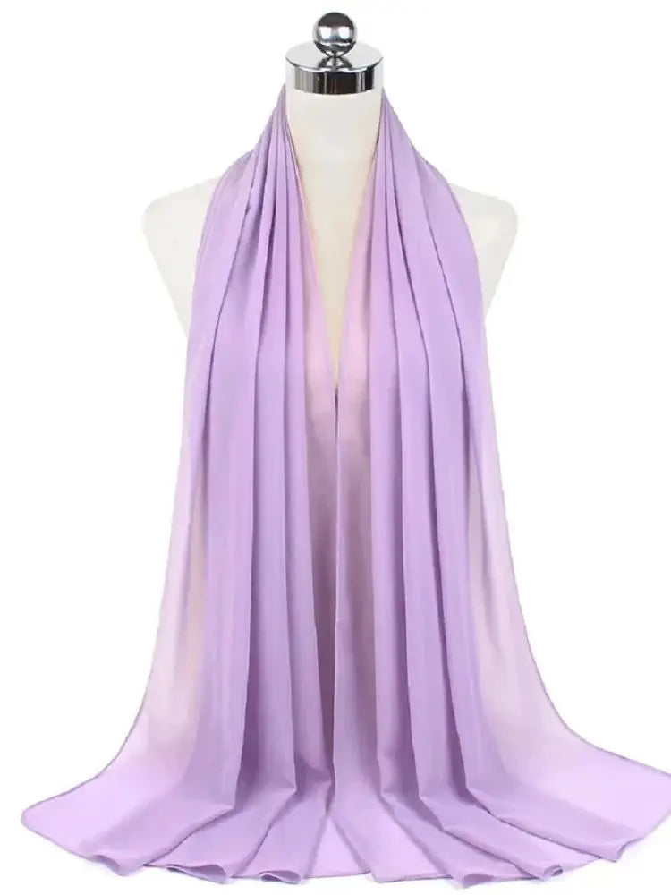 New Fashion Women Solid Chiffon Headscarf