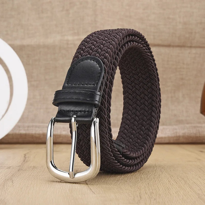 Men's Urban Casual Woven Elastic Belt
