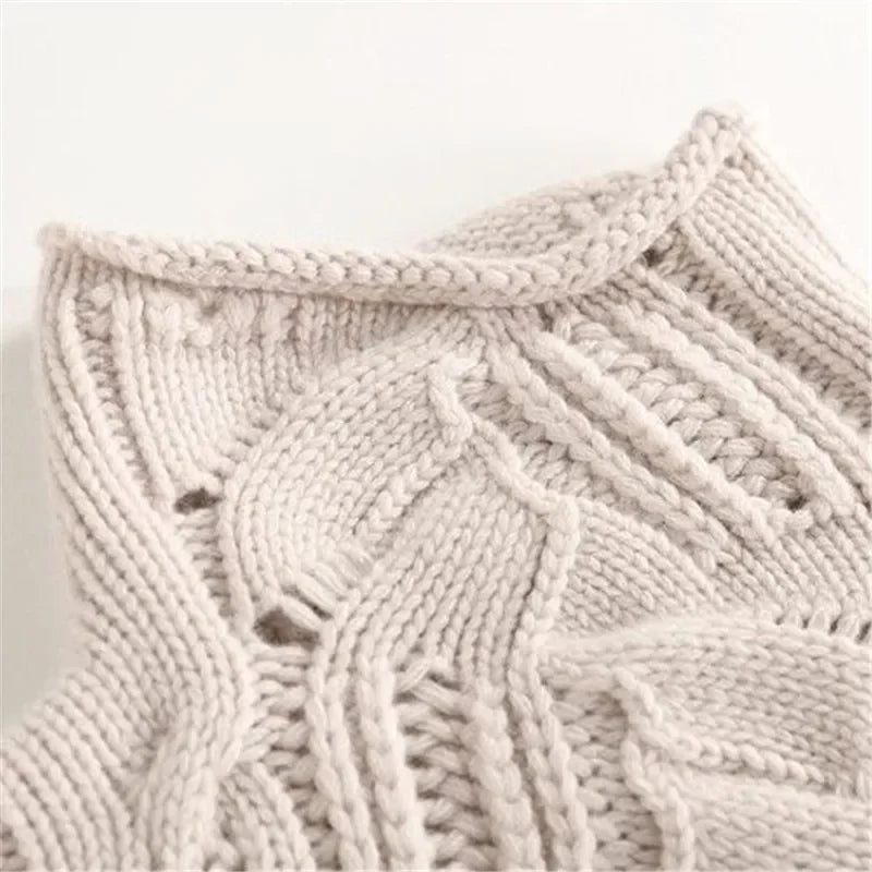 Women Urban Winter Loose Wool Knit Pullover
