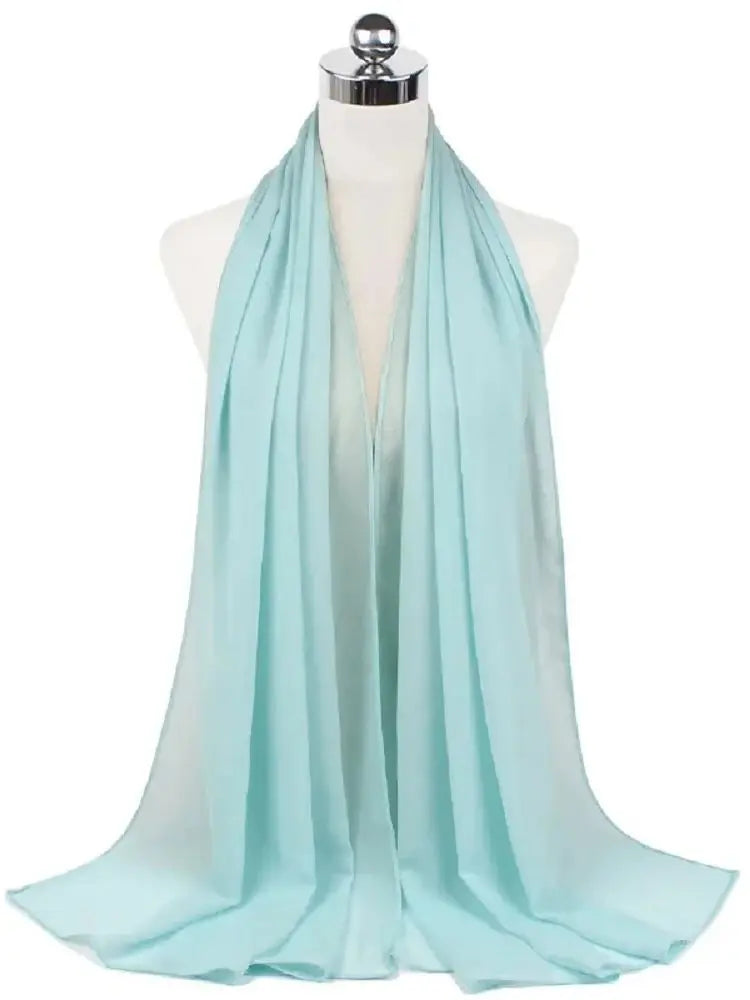 New Fashion Women Solid Chiffon Headscarf