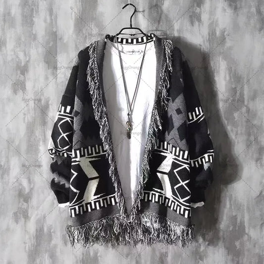 2025 New Korean Trendy Street Hip-hop Casual Loose Sweater Men Retro Y2K Harajuku Fashion Versatile Oversized Sweater Women