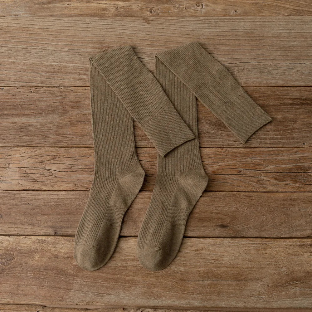 Cotton Knitting Women Stockings JK Japanese Style Girls Cute Long Socks Thigh High Stockings Fashion Solid Color Knee High Socks - Craftklart.store