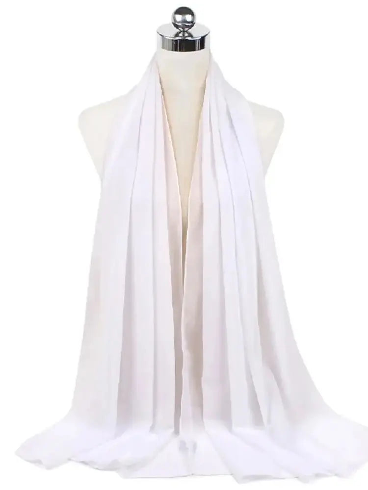 New Fashion Women Solid Chiffon Headscarf