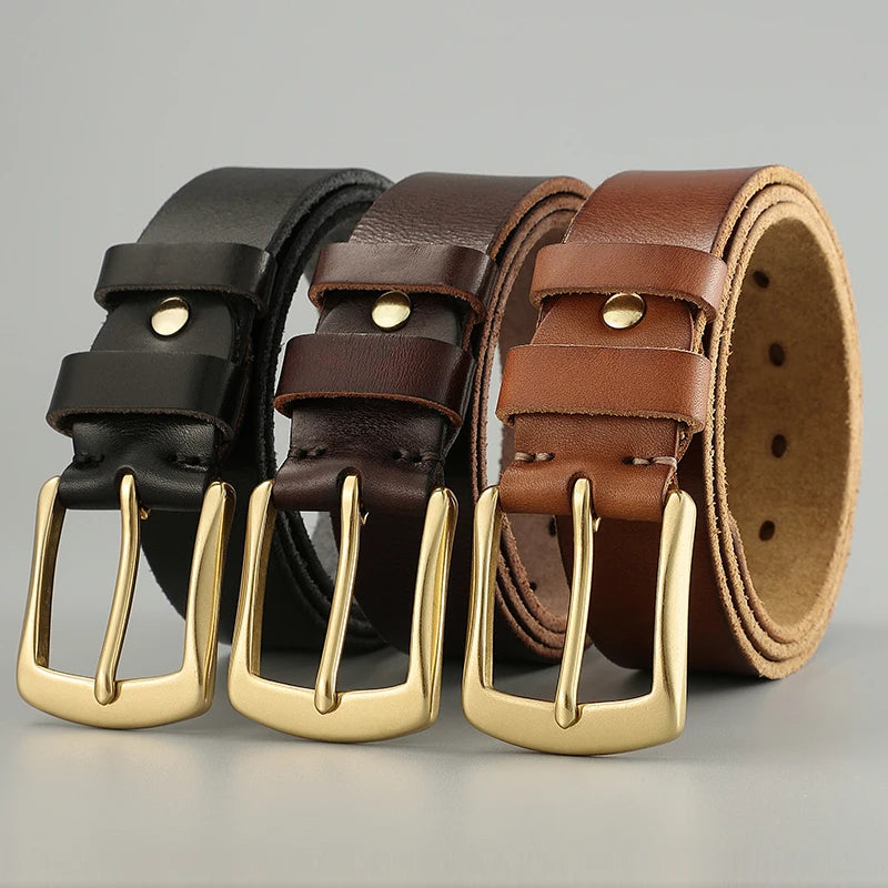 Men's  Genuine Cowhide Retro Handmade Belt - Premium Belt from Craftklart Dropship - Just $7.44! Shop now at Craftklart.store