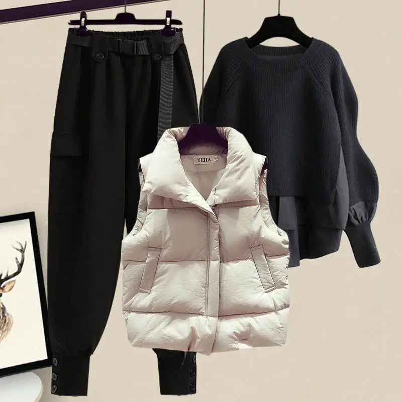 Women's Korean Winter New In Matching Set - Premium Set from Craftklart.store - Just $22.84! Shop now at Craftklart.store