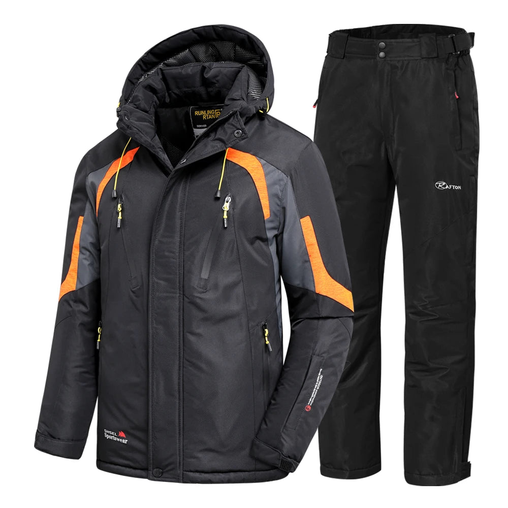 Men Winter Ski New Outdoor Parkas Jacket & Trouser