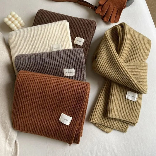 Urban Casual Solid Color Scarves