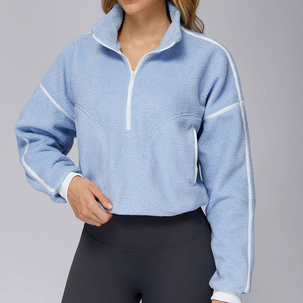 Women's Long Sleeved Running and Fleece Sports Jacket