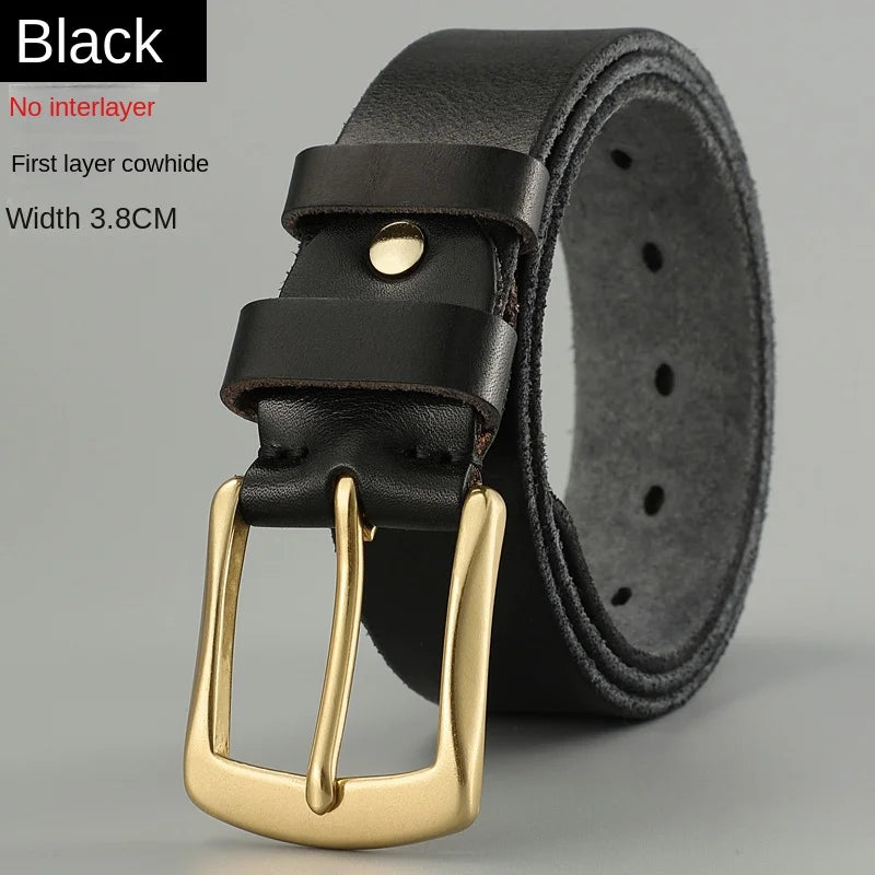 Men's  Genuine Cowhide Retro Handmade Belt - Premium Belt from Craftklart Dropship - Just $7.44! Shop now at Craftklart.store