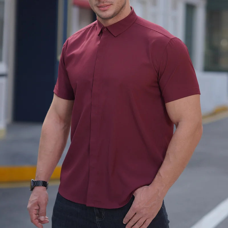 Men Shirt Short Sleeve Oversize Plus Size - Premium Shirt from Craftklart Dropship - Just $24.80! Shop now at Craftklart.store