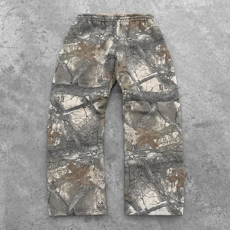Men's Y2K Camouflage Pattern Print Streetwear  SweatPants - Craftklart.store