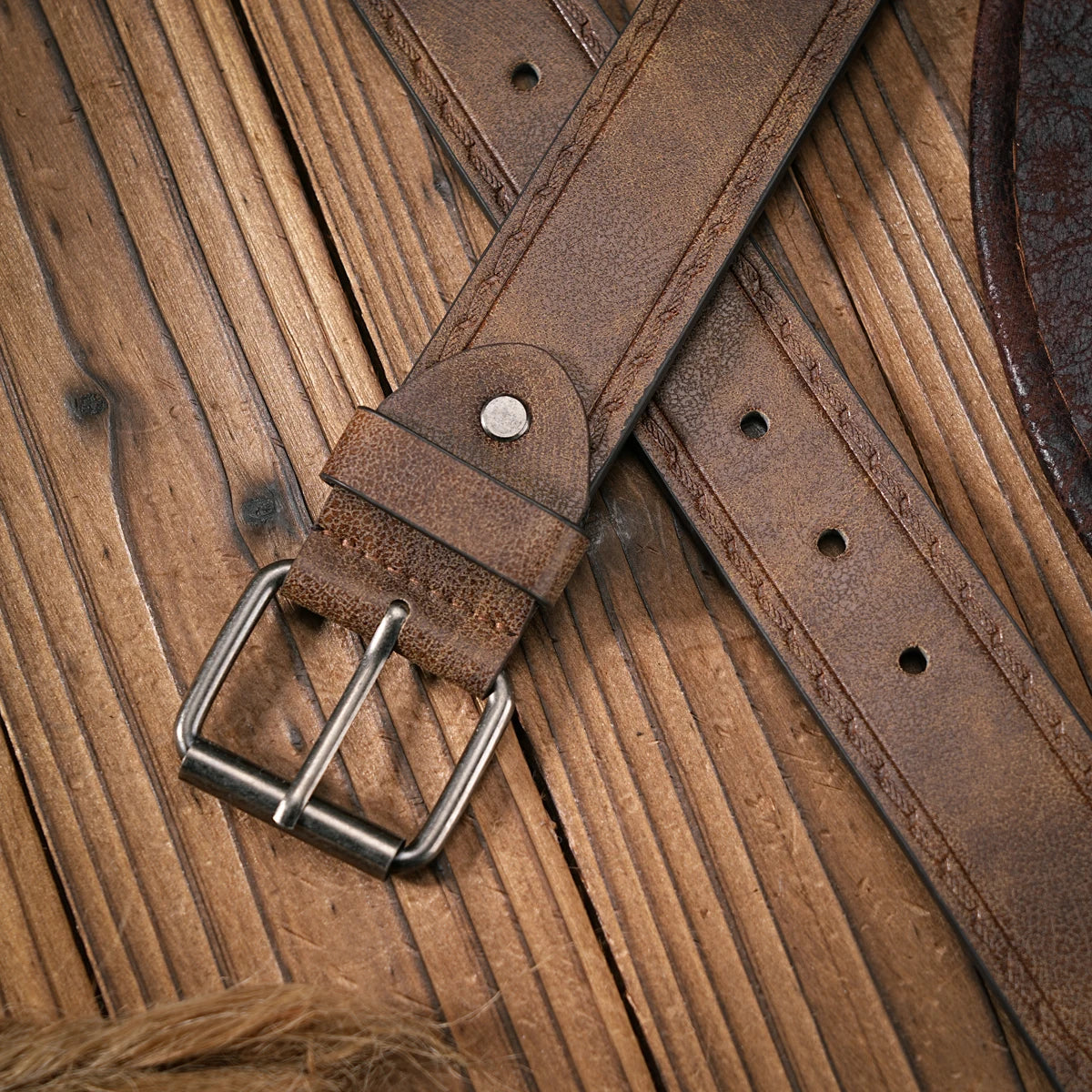 Urban Daywear Unisex Metal Buckle PU Leather Belt