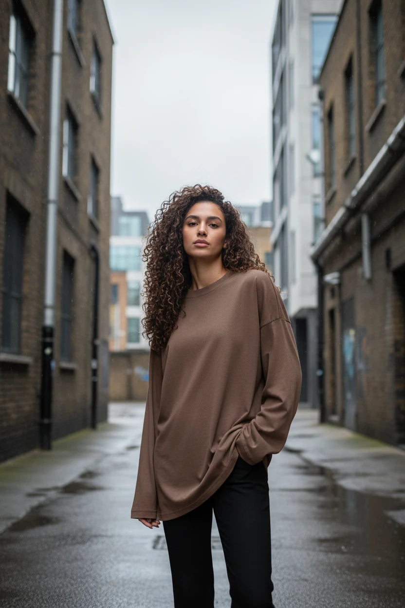 Oversized Cotton Tee — Women's