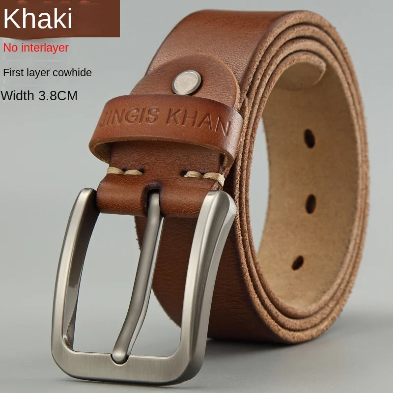 Men's  Genuine Cowhide Retro Handmade Belt - Premium Belt from Craftklart Dropship - Just $7.44! Shop now at Craftklart.store