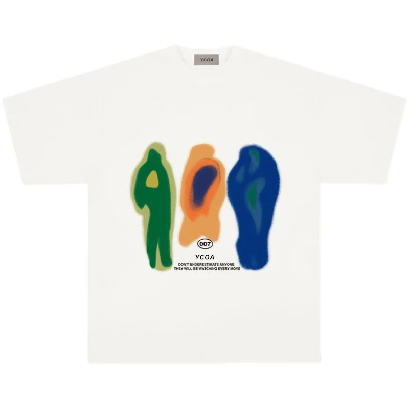 Men's Urban Hip Hop Oversized Graphic Tee