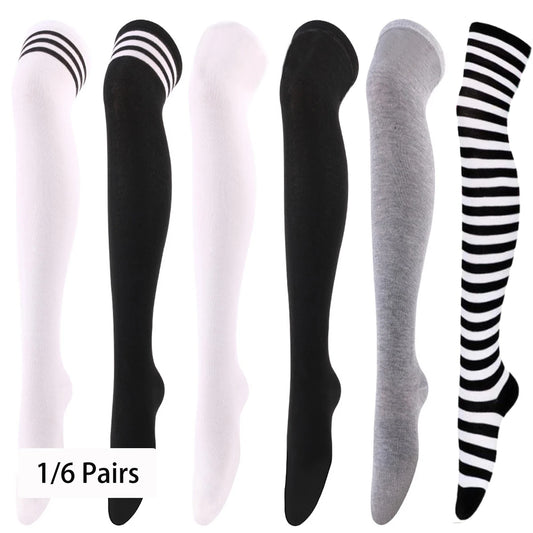 Striped Stocking Japanese Over Knee Socks