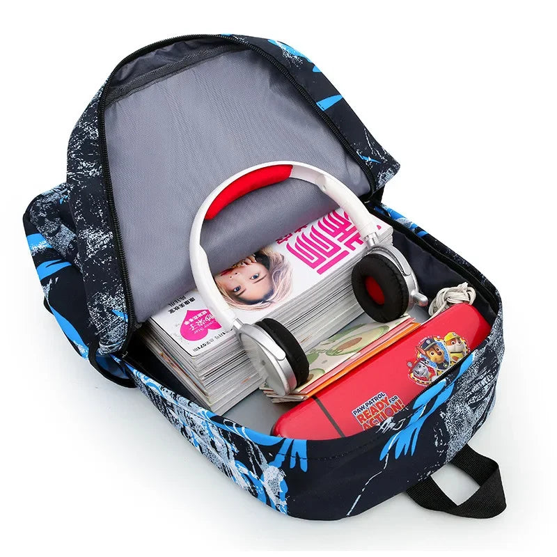 Large Capacity Waterproof Shoulder Three-Piece Set Backpack