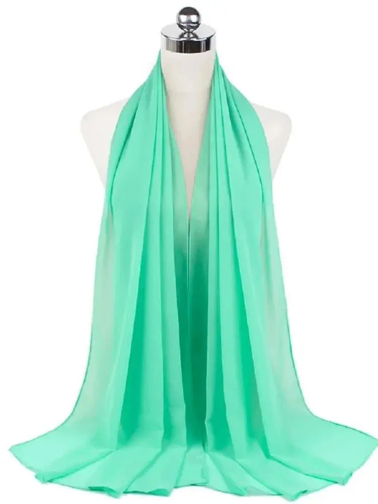 New Fashion Women Solid Chiffon Headscarf