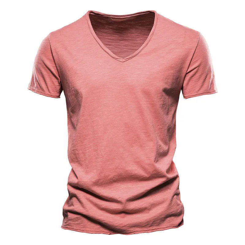 8XL - 100% Cotton V-neck Men T-shirt - Premium T-Shirt from Craftklart Dropship - Just $10.28! Shop now at Craftklart.store