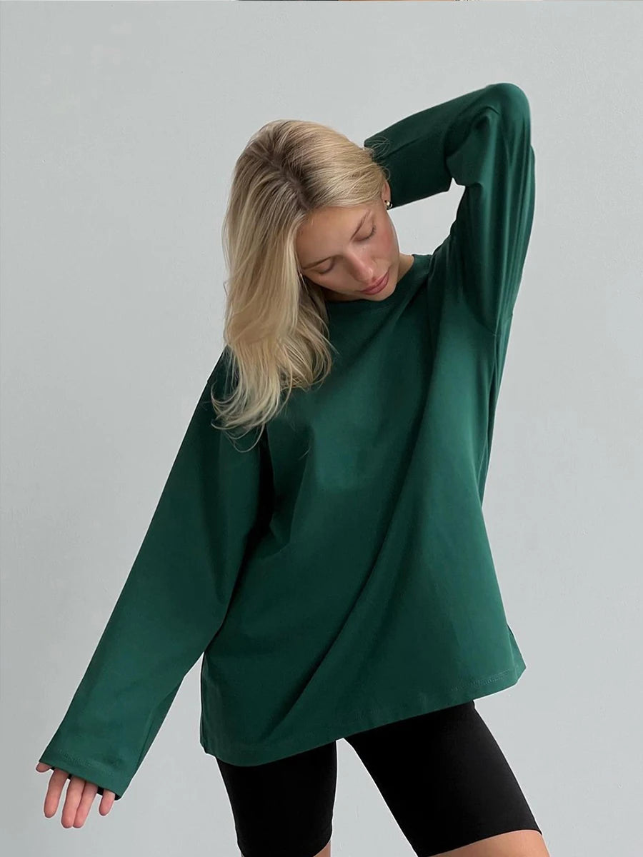 Oversized Cotton Tee — Women's