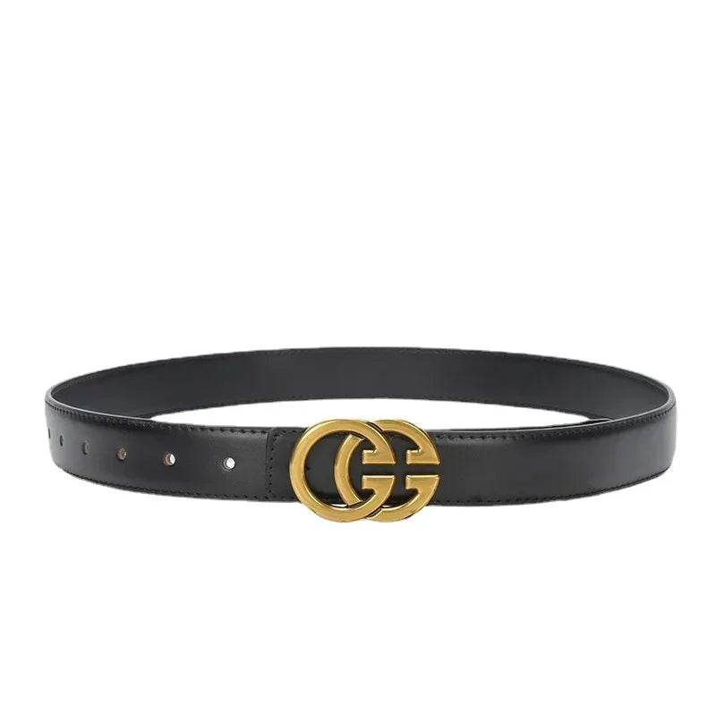 Women's GG Genuine Real Leather Cow Belt - Premium Belts from Craftklart Dropship - Just $25.50! Shop now at Craftklart.store