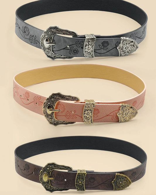 Urban casual women's belt from Craftklart Dropship featuring a sleek leather design and adjustable buckle for everyday wear.