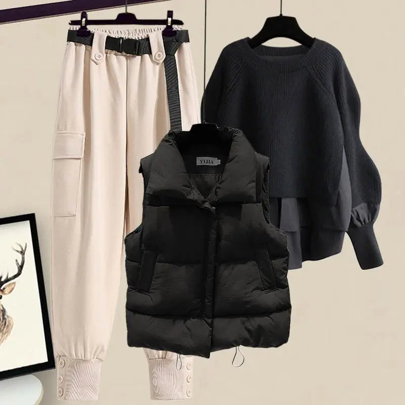 Women's Korean Winter New In Matching Set - Premium Set from Craftklart.store - Just $22.84! Shop now at Craftklart.store